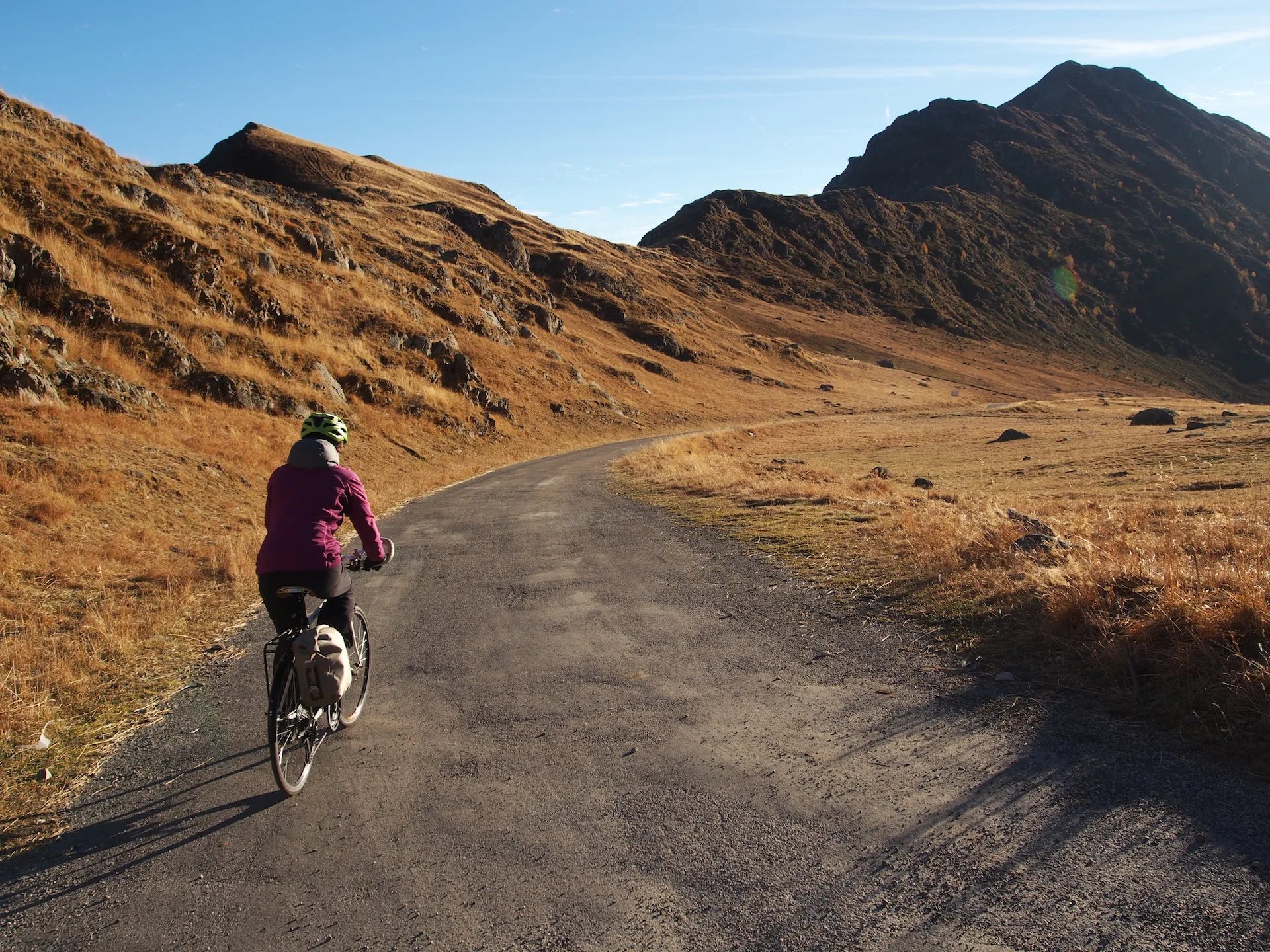 Descente du Col de Sarenne vers l'Alpe d'Huez