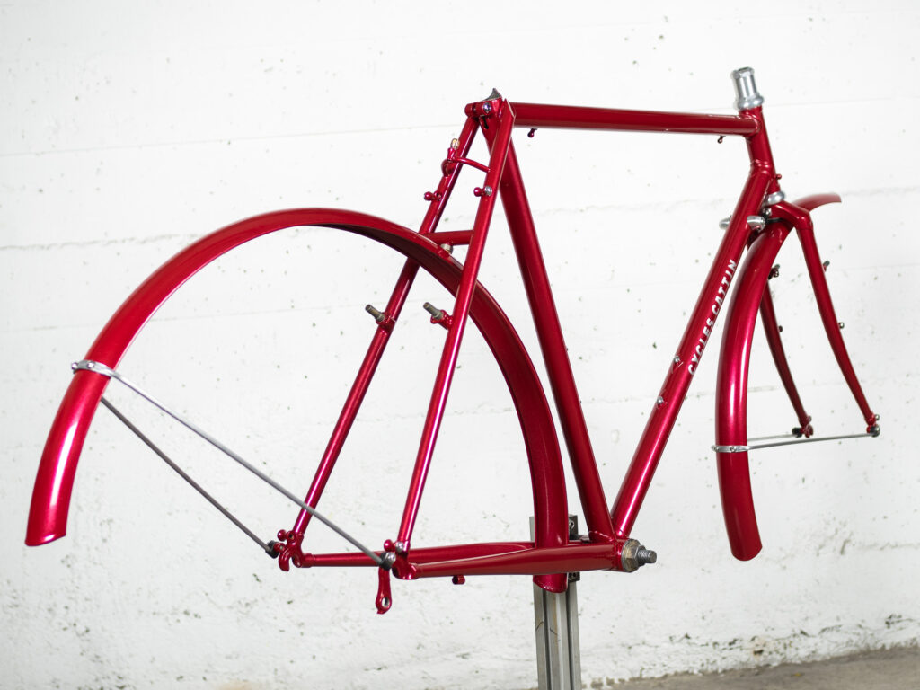 Détail cadre vélo vintage La Belle Époque