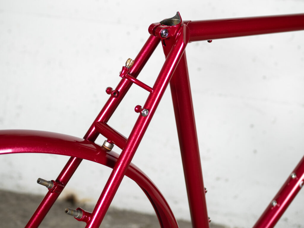 Détail cadre vélo vintage La Belle Époque