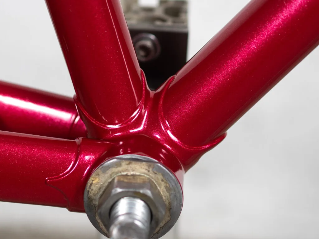 Détail cadre vélo vintage La Belle Époque