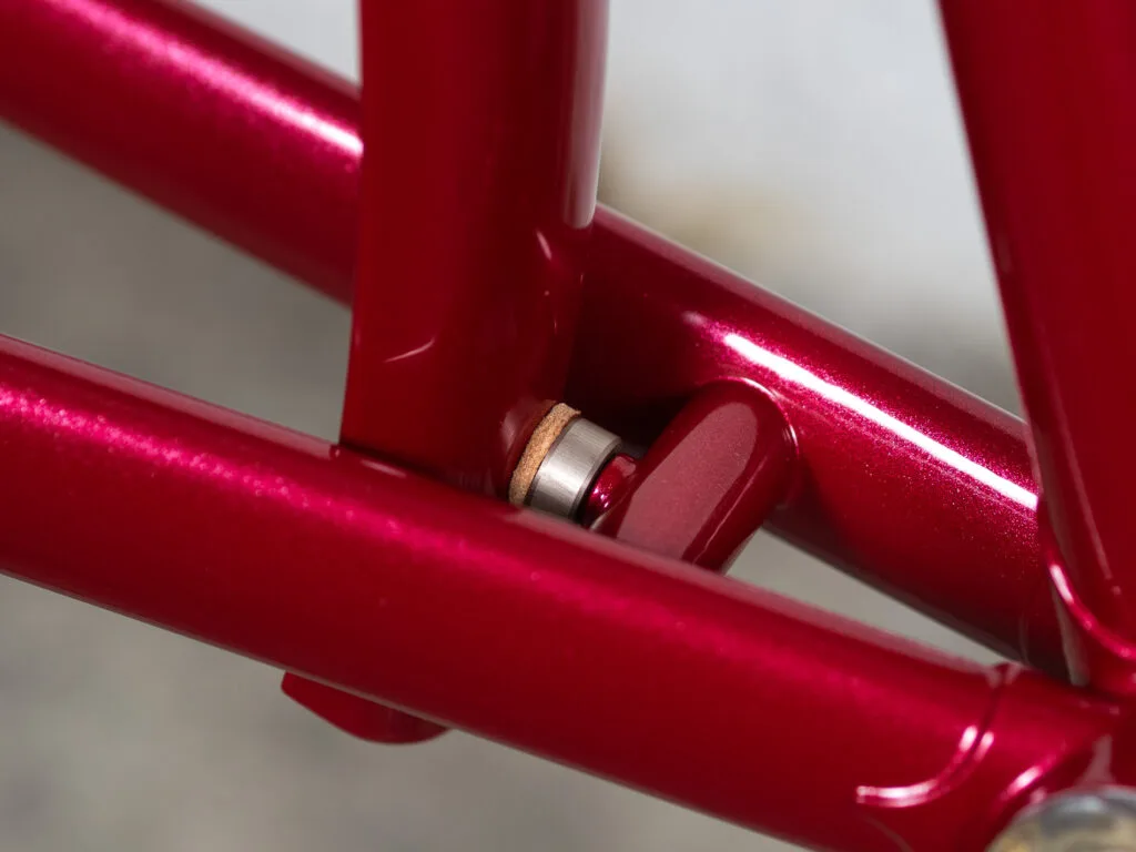 Détail cadre vélo vintage La Belle Époque
